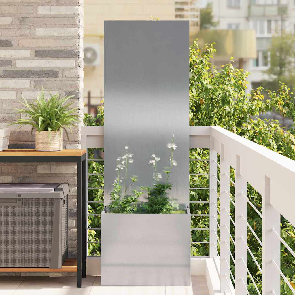 vidaXL Planter Box Sliver 140cm H x 50cm W x 50cm D